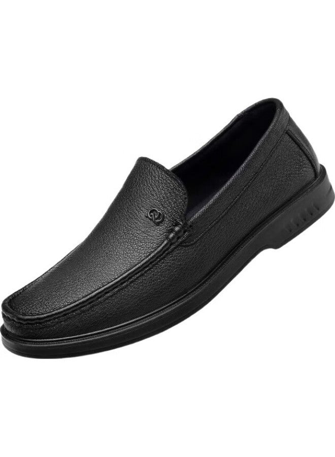 Strongman Business Casual Men'S Shoes Commuting Leather Shoes Comfortable Sheepskin Slip-On Driving Shoes Jda351334 Black Size 41 - Image 1