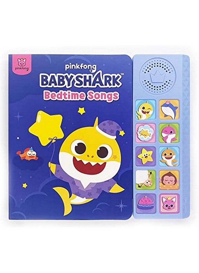 Pinkfong - Baby Shark Bedtime Songs 10 Button Sound Book ; Baby Shark Toys ; Learning & Education Toys ; Interactive Baby Books For Toddlers 1 3 ; Gifts For Boys & Girls - Image 1