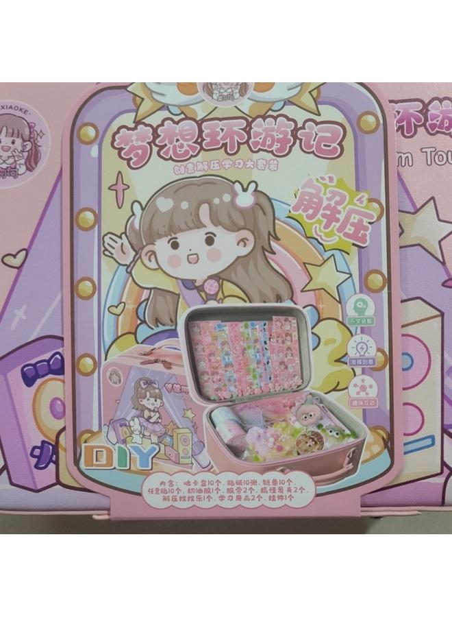 Bluejw Lac Diy Cream Glue Small Disc Sticker Suit Girl Children's Toy Goo-ka Plate Full Set Of Hand Account Kit - Image 1