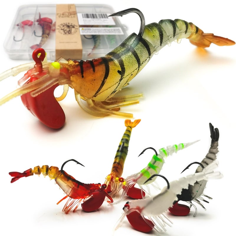 VMSIXVM Soft Fishing Lures Shad Minnow Swimbaits, Pre-Rigged Jig Heads Paddle Tail Swim Baits for Bass, Trout, Walleye, Crappie, Sinking Jigs Bait for Saltwater Freshwater, Fishing Gifts for Men - Image 1