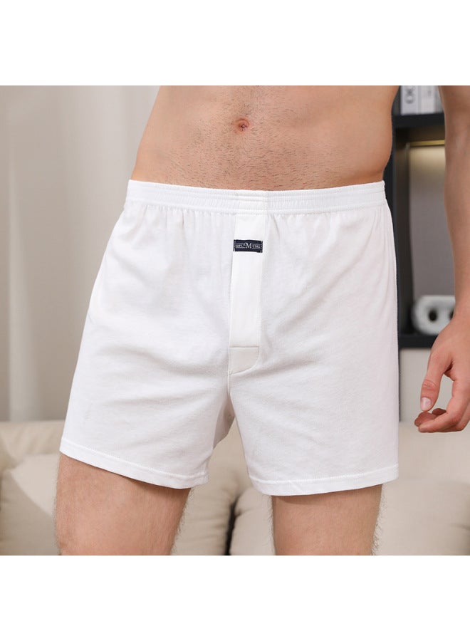 Loose Men's Underwear Men's Boxers Cotton Middle-aged And Elderly Arro Pants High Waist Shorts Four Seasons Boxers Men