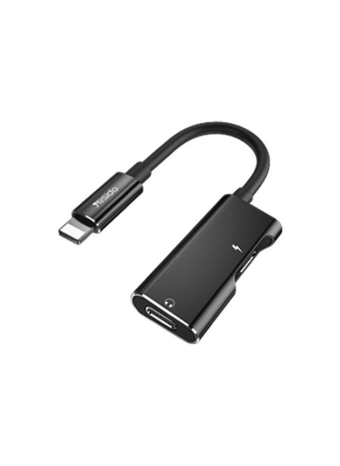 Yesido - YAU12 2 in 1 Audio Adapter Convert For Lightning To Lightning Music And Charging Splitter Adapter. - Image 1