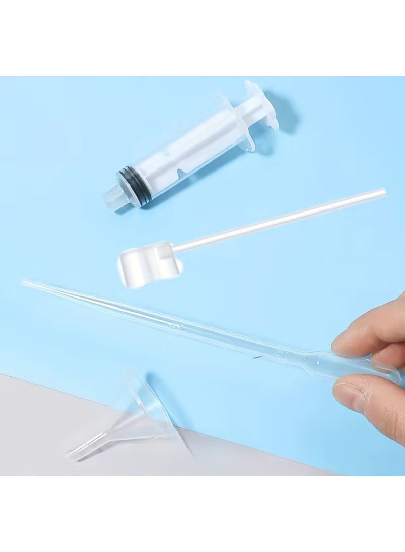 10pcs Perfume Dispenser Pump Set - Refillable Cosmetic Tools For Travel & Refills - 2pcs Syringe, 2pcs Straw, 2pcs Perfume Separator, 2pcs Converter, 2pcs Small Funnels - Image 5