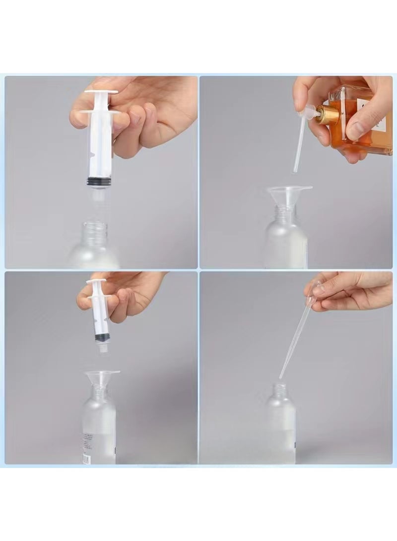 10pcs Perfume Dispenser Pump Set - Refillable Cosmetic Tools For Travel & Refills - 2pcs Syringe, 2pcs Straw, 2pcs Perfume Separator, 2pcs Converter, 2pcs Small Funnels - Image 2