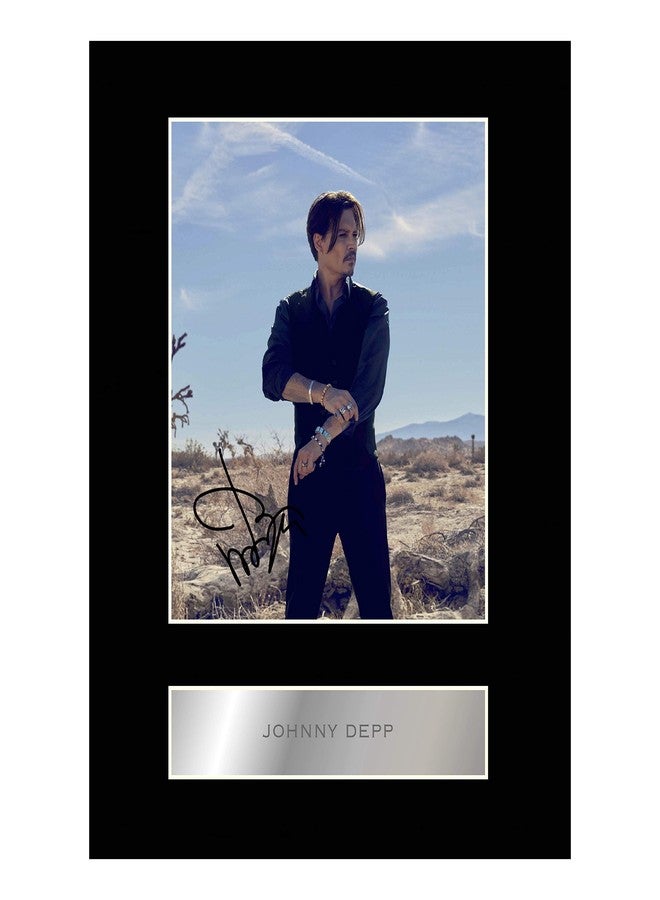 Iconic pics Johnny Depp Signed Mounted Photo Display