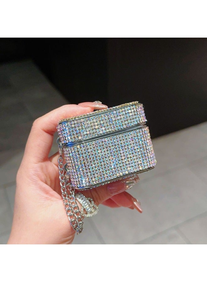 إسكدنيا طلاء دلو متطور بالألماس بالكامل لهاتف AppleAirPods Pro2 حافظة واقية لسماعات البلوتوث اللاسلكية الشاملة - اللون: طلاء دلو مثقاب كامل ملون - الطراز: AirPods 3 أجيال - Image 1