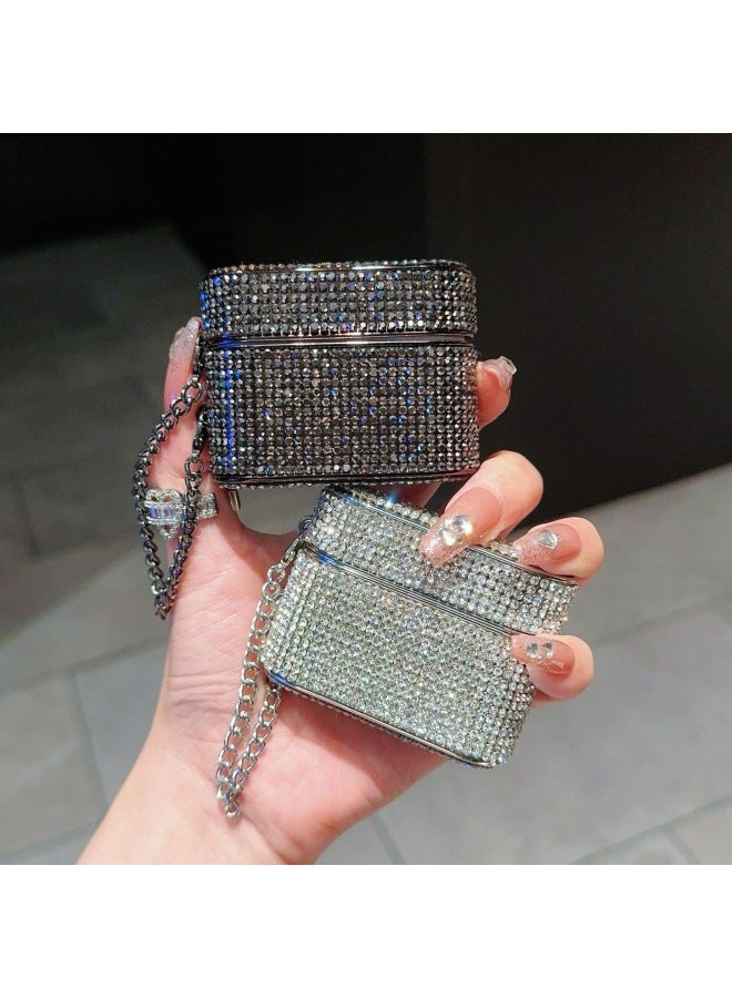 إسكدنيا طلاء دلو متطور بالألماس بالكامل لهاتف AppleAirPods Pro2 حافظة واقية لسماعات البلوتوث اللاسلكية الشاملة - اللون: طلاء دلو مثقاب كامل ملون - الطراز: AirPods 3 أجيال - Image 3