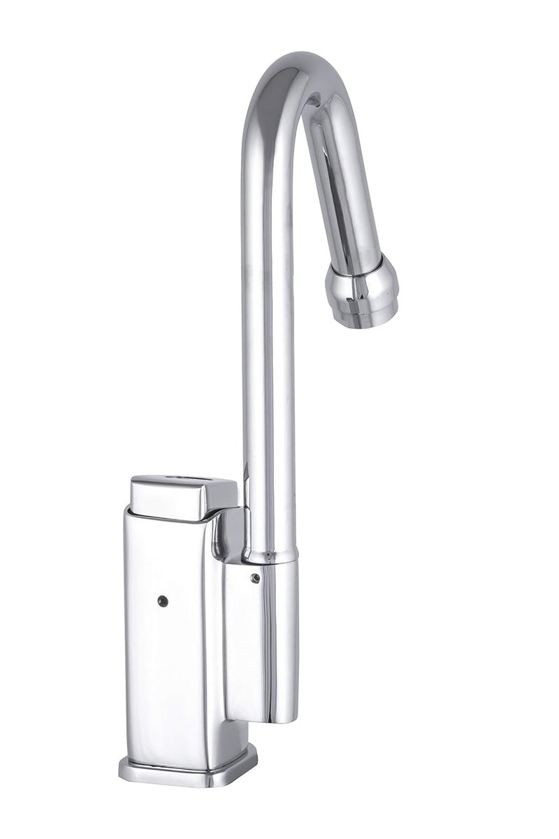 DOLPHY Self Closing Water Saving Time Delay Basin Sink brass Tap Faucet for Kitchen Bathroom Standard Silver - Image 3