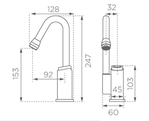 DOLPHY Self Closing Water Saving Time Delay Basin Sink brass Tap Faucet for Kitchen Bathroom Standard Silver - Image 5