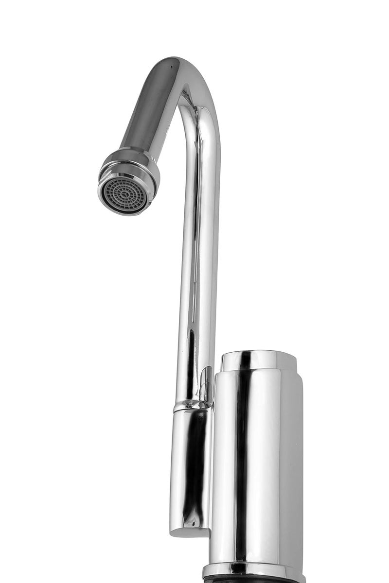 DOLPHY Self Closing Water Saving Time Delay Basin Sink brass Tap Faucet for Kitchen Bathroom Standard Silver - Image 4