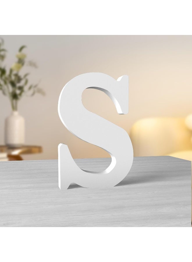 TPGP 6 Inch White Wood Letters for Wall Decor - Unfinished Wood Letters for Craft, Home and Party Projects - Image 1