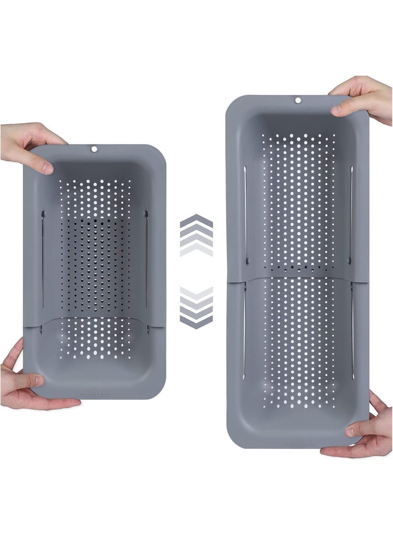 general Over the Sink Colander Strainer Basket - Wash Vegetables and Fruits, Drain Cooked Pasta and Dry Dishes - Extendable - New Home Kitchen Essentials - Image 1