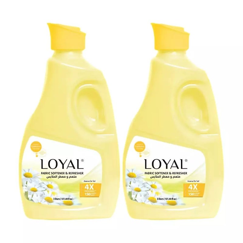 Loyal Aroma De Sa Fabric Softener & Freshener With 4X Freshness up to 150 Loads- 2X3Ltr