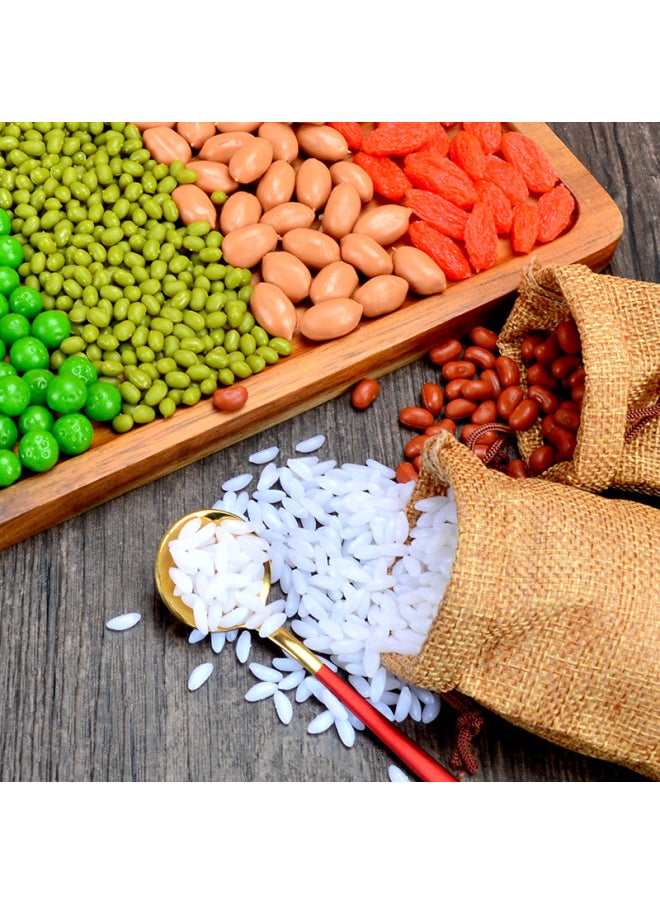xozgdovg 1:1 Simulation Grain Dried Fruit Beans Model 100g Mung Bean Red Bean Peanut Rice Display Props Wholesale-Color:Almonds (1G)  - Image 2