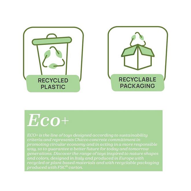 Chicco Teething Key Ring Rattle, Easy to Grab, Jiggling Sound, Recycled Plastic, 3 to 18 Months, 13.0 x 2.0 x 15.0cm - Multicolor - Image 5