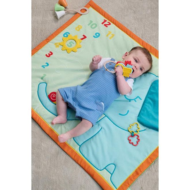 Chicco Teething Key Ring Rattle, Easy to Grab, Jiggling Sound, Recycled Plastic, 3 to 18 Months, 13.0 x 2.0 x 15.0cm - Multicolor - Image 3