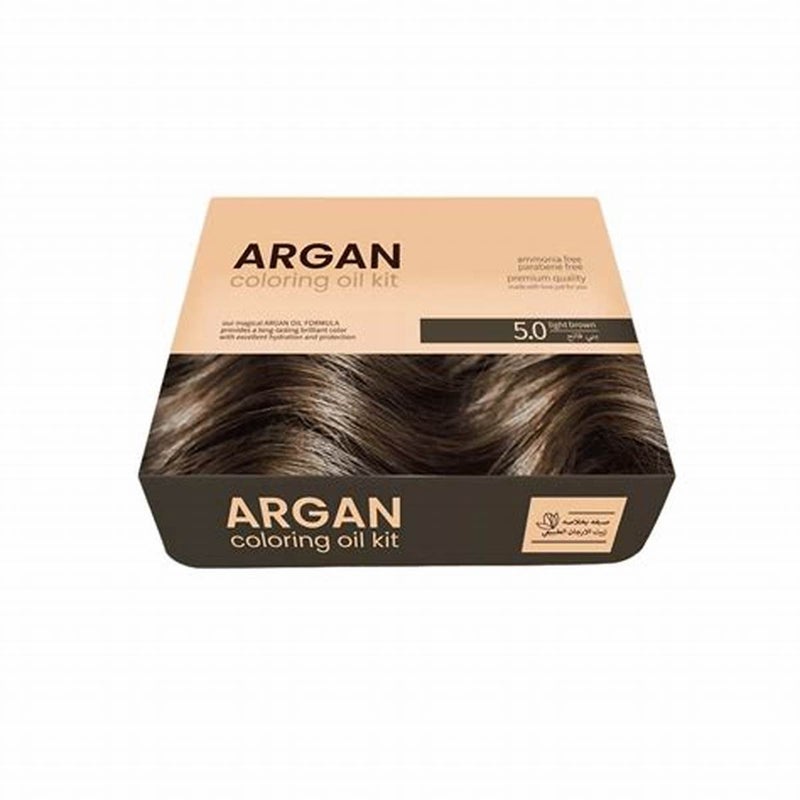 ARGAN  HAIR COLORING 5.0LIGHT BROWN 75ML