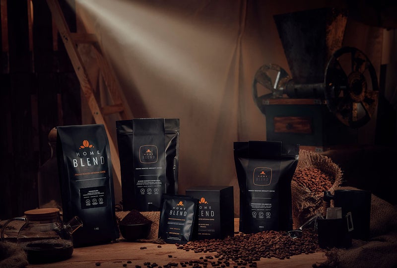 Home Blend Coffee Roasters - Specialty Coffee Assortment Pack - Pack of 3 x 75g (Assorted Roast Levels, Whole Beans) - Image 3