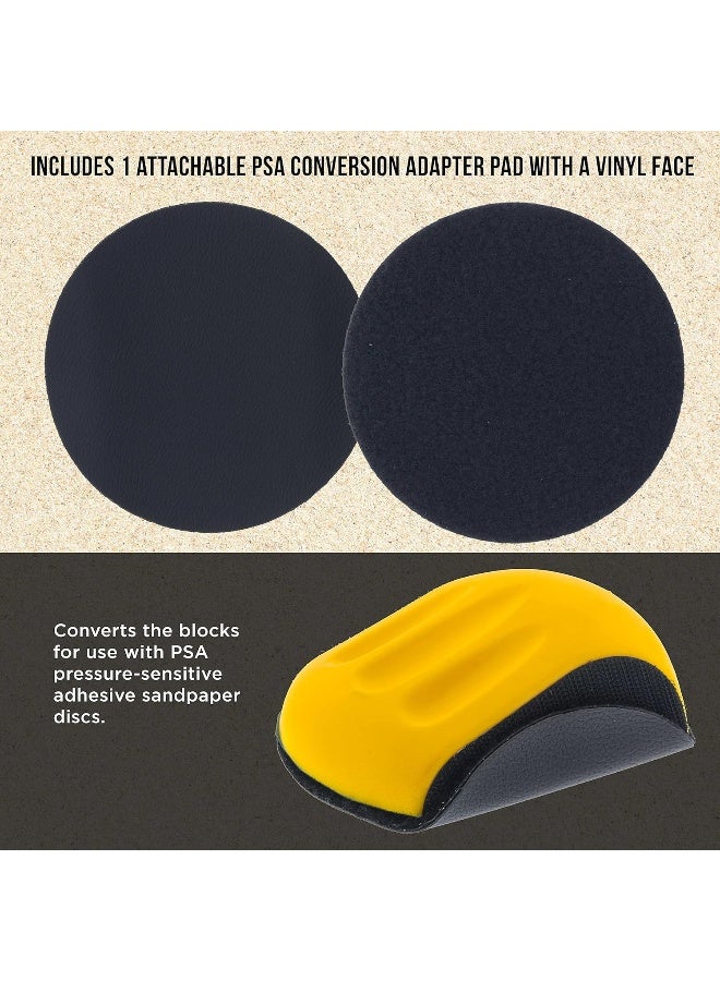 Dura-Gold Dura-Gold Pro Series 5" Mouse-Shaped Hand Sanding Block Pad for Hook & Loop and PSA 5" DA Sanding Discs, 2 Pack  - Image 5