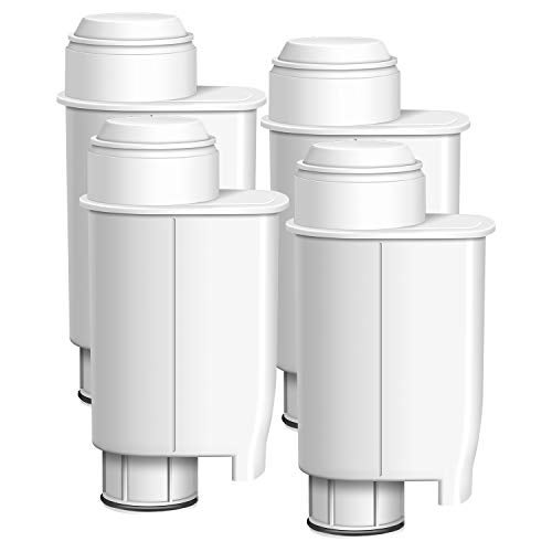 AquaCrest فلتر قهوة AQUA CREST، بديل لفلتر المياه Brita® Intenza+® لآلات Gaggia® و Philips® و Saeco®، CA6702/00، فلتر مياه Intenza+®، معتمد من TÜV SÜD (عبوة من 4) - Image 1