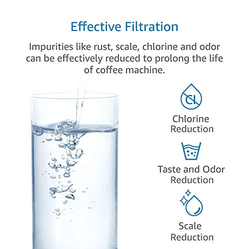 AquaCrest فلتر قهوة AQUA CREST، بديل لفلتر المياه Brita® Intenza+® لآلات Gaggia® و Philips® و Saeco®، CA6702/00، فلتر مياه Intenza+®، معتمد من TÜV SÜD (عبوة من 4) - Image 3