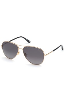 TOM FORD Unisex Polarized Pilot Sunglasses - FT082328D59 - Lens Size: 59 Mm  - Image 1