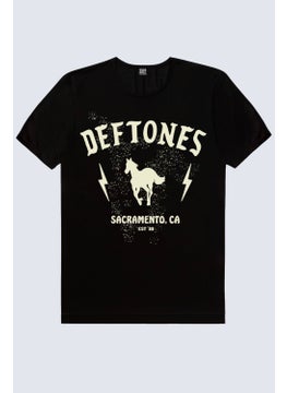 Rock&Roll Deftones Black Short Sleeve Men's T-Shirt  - Image 3