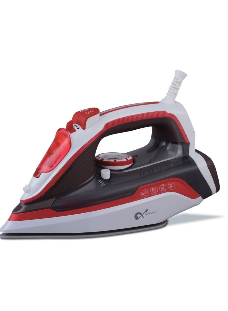 ميركيري جهاز كي  بخار | كي جاف، رذاذ، وبخار | ٢٢٠٠ واط | حماية من الحرارة الزائدة | تنظيف ذاتي | واقي سلك مرن يدور ٣٦٠ درجة MC74SI - Image 1