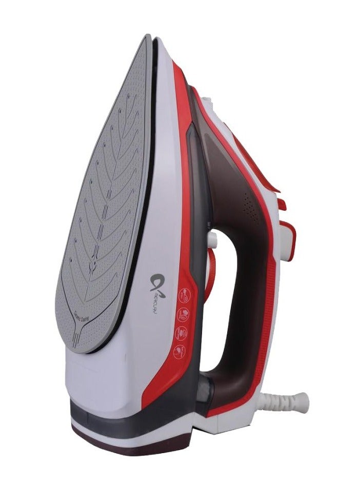 ميركيري جهاز كي  بخار | كي جاف، رذاذ، وبخار | ٢٢٠٠ واط | حماية من الحرارة الزائدة | تنظيف ذاتي | واقي سلك مرن يدور ٣٦٠ درجة MC74SI - Image 4