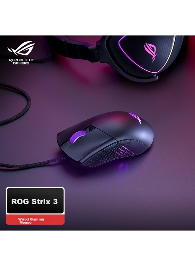 Rog Zhanren 3 Wired Edition, Lightweight Mouse, Black Myth： Wukong, Wired Gaming Mouse, Soft Umbrella Cord, Rgb Lighting Effects, Plug-and Micro Switch, 19000 Dpi - Image 2
