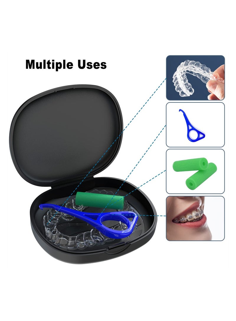 4PCS Denture Case Orthodontic Retainer Case - Image 2