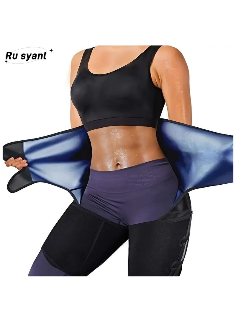 Ru syanl 3-in-1 Neoprene Workout Set for Women - Adjustable Waist-Thigh Trainer for Core Training Slimming Waist Belt  - Image 1