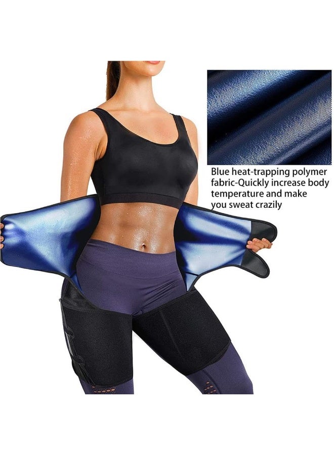 Ru syanl 3-in-1 Neoprene Workout Set for Women - Adjustable Waist-Thigh Trainer for Core Training Slimming Waist Belt  - Image 5