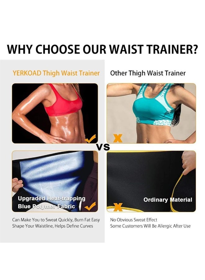 Ru syanl 3-in-1 Neoprene Workout Set for Women - Adjustable Waist-Thigh Trainer for Core Training Slimming Waist Belt  - Image 4