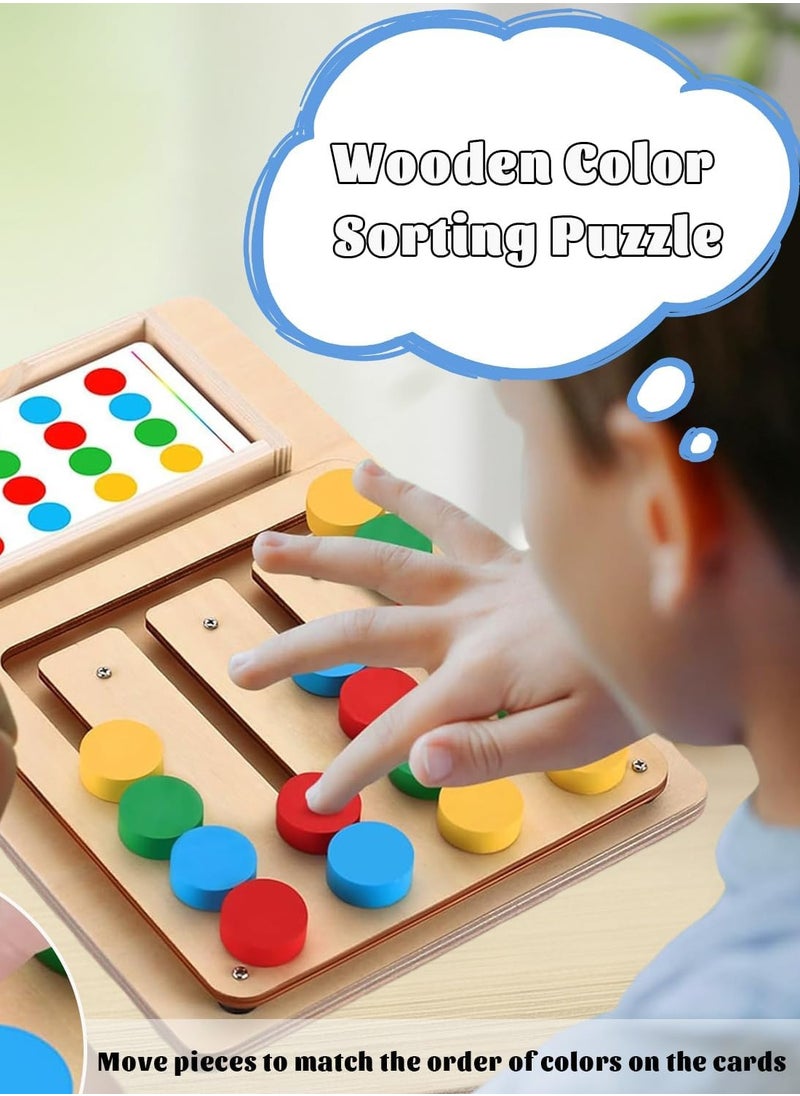 Garlo Color Matching Puzzle Toys, Montessori Brain Teasers Game for Kids Age 3, 4, 5, 6, 7 Years Old, Road Trip Toys for Boys & Girls, Handheld Games for Travel, Ideal Christmas, Birthday Gifts  - Image 3