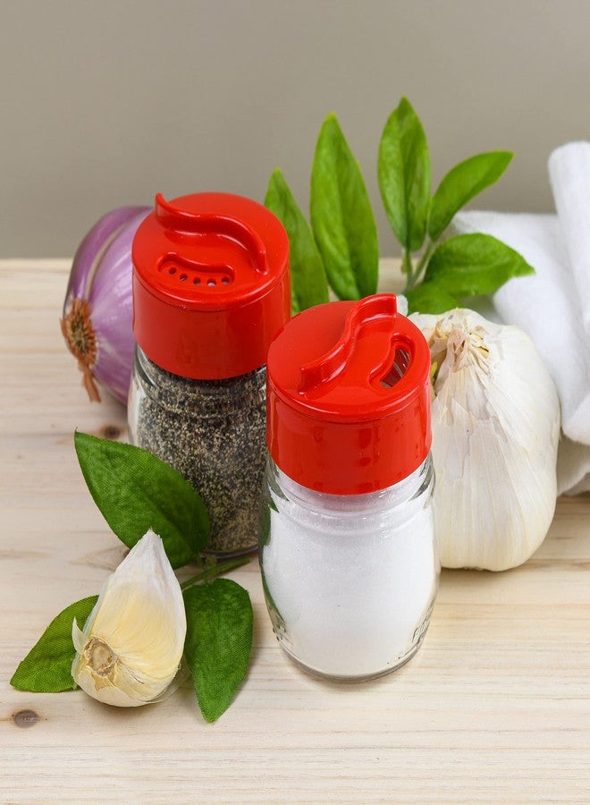 Tribello Glass Salt And Pepper Shaker Set, Spice Storage For Table Serving And Cooking With Dual Perforated Shaking Top - 3 Oz Spice Seasoning Shaker - 2 Pack - Image 3