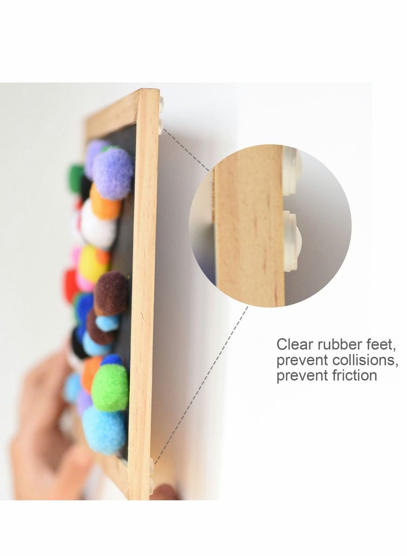 200 Pieces Rubber Feet Pads Adhesive Buffer Door Bumpers Self Stick Noise Dampening Small Clear Soft Silicone Close Cabinet & Furniture 9 mm Diameter x 3 (Clear)