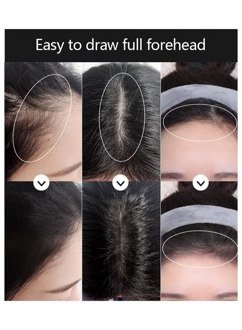 Sevich Instantly Hairline Shadow Hairline Powder Quick Cover Hair Root Concealer Eyebrows & Beard Line Hair Root Touch Up for Thinning Hairline Windproof & Sweatproof (Dark Brown) - Image 4