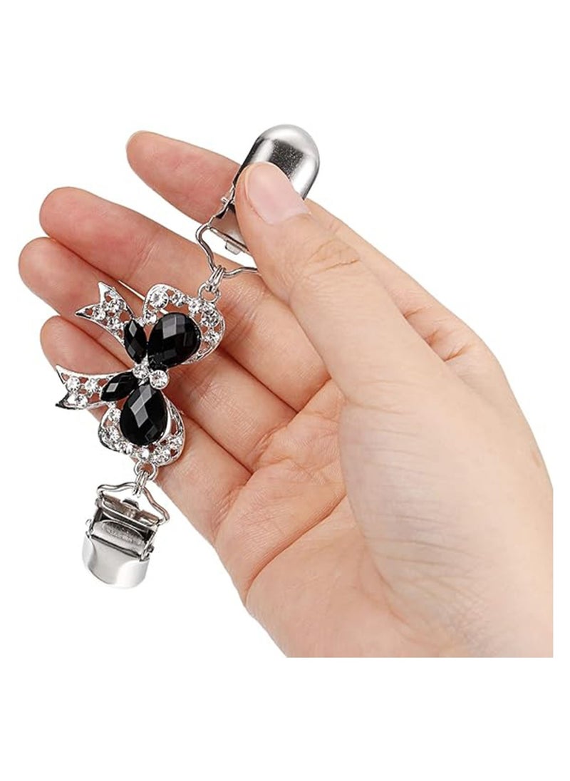 Excefore 4 Pieces Vintage Sweater Clips Shawl Chain Clips Retro Cardigan Clips Collar Chain Clips Shirt Dresses Brooch Clips for Women Girls - Image 4