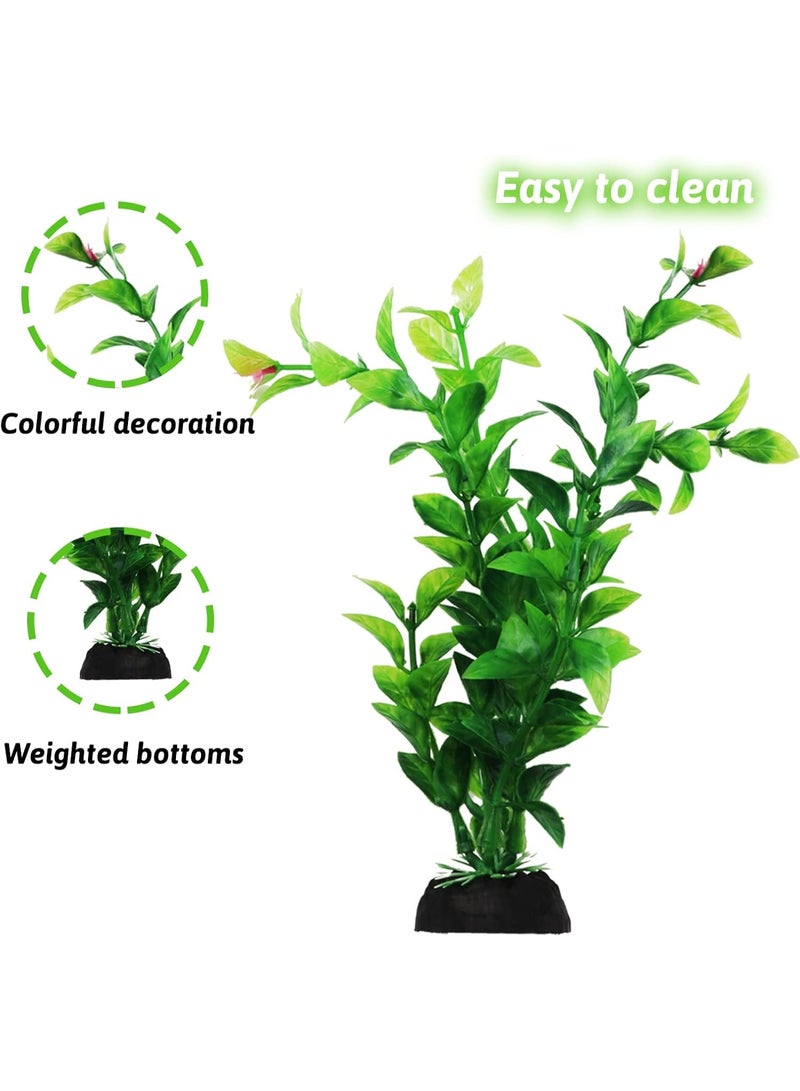 Artificial Fish Tank Plants, 10pcs Plastic Aquarium Decorations for Fish Tank Ornament, Non-Toxic Safe Fake Plants - Image 4
