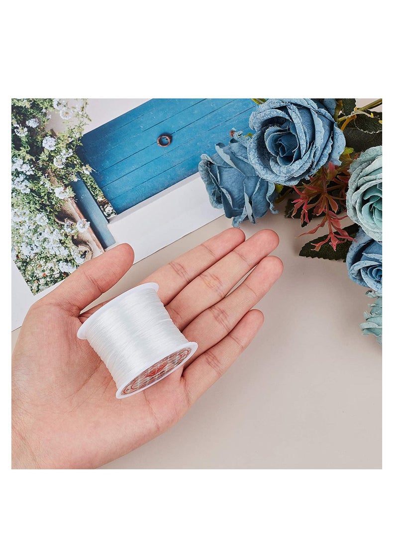 SYOSI Flat Elastic Crystal Stretch String Bracelet String Polyester Cord for Seed Beads Bracelet Beading Jewelry Making Thread Craft Accessories 40m - Image 4