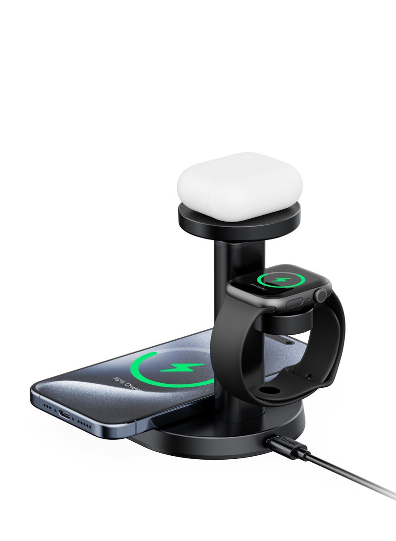 budi 3 IN 1 Wireless Charging Stand With Foldable Magnetic - Image 5