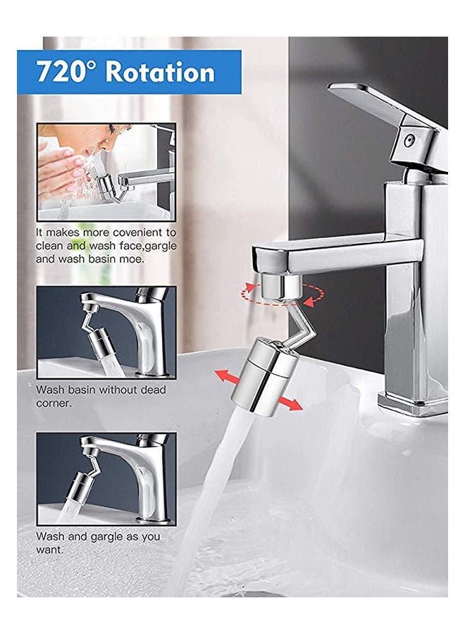 حنفية فلتر سبلاش العالمية 720 درجة تصميم مانع للتسرب في الصنبور للمطبخ والحمام - Image 2