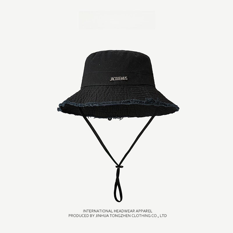 Vintage Japanese Jacquemus Fishermans Hat for Women Black