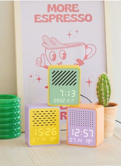 Steepletone Steepletone Rise Play Digital Alarm Clock Bluetooth Speaker Customizable Display Temperature Reading Home Decor  - Image 4