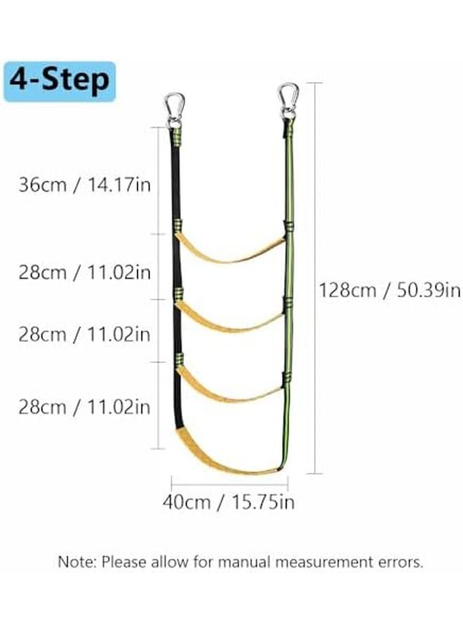 Four Steps Portable Boat Ladder For Outboards Inflatable Boat And Kayak Fluorescent Green - Image 3