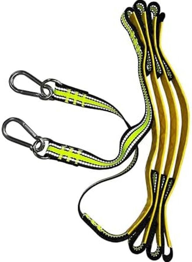 Four Steps Portable Boat Ladder For Outboards Inflatable Boat And Kayak Fluorescent Green - Image 5