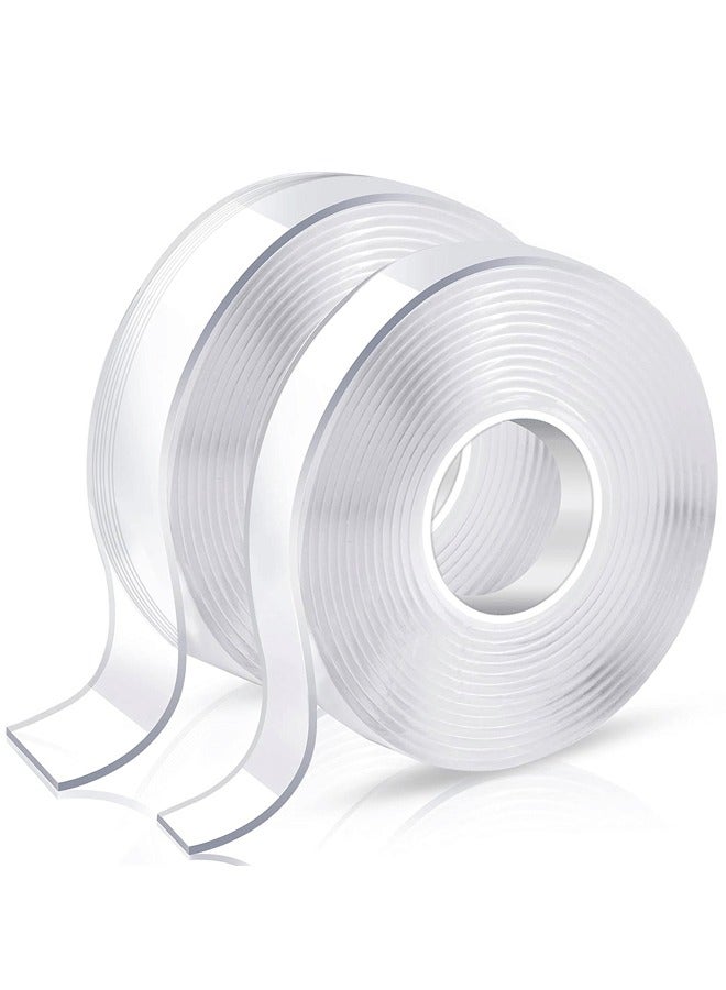 LINJIE Double Sided Removable Mounting Adhesive Tape Clear 2PC - Image 1