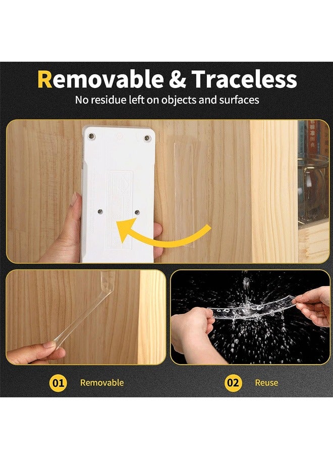 LINJIE Double Sided Removable Mounting Adhesive Tape Clear 2PC - Image 3