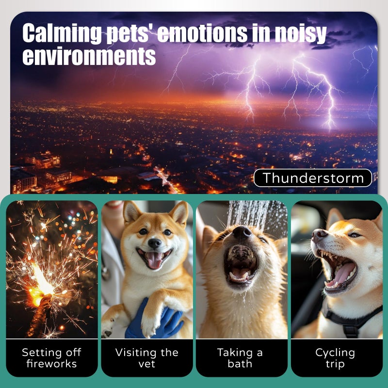 UUREED Dog Calming Hoodie, Hematoma Ear Wrap, Quiet Head Cover Sleeves Ear Covers for Bath, Thunderstorms - Image 4